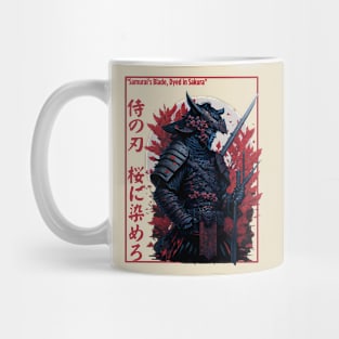 The Samurai's Blade , Japanese typography, Design Mug